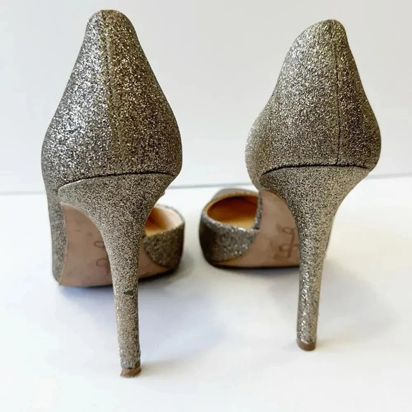 JESSICA SIMPSON Sparkly D'Orsay Party Heels Size 7.5 - Picture 5 of 9